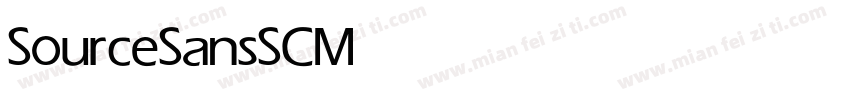 SourceSansSC Medium字体转换